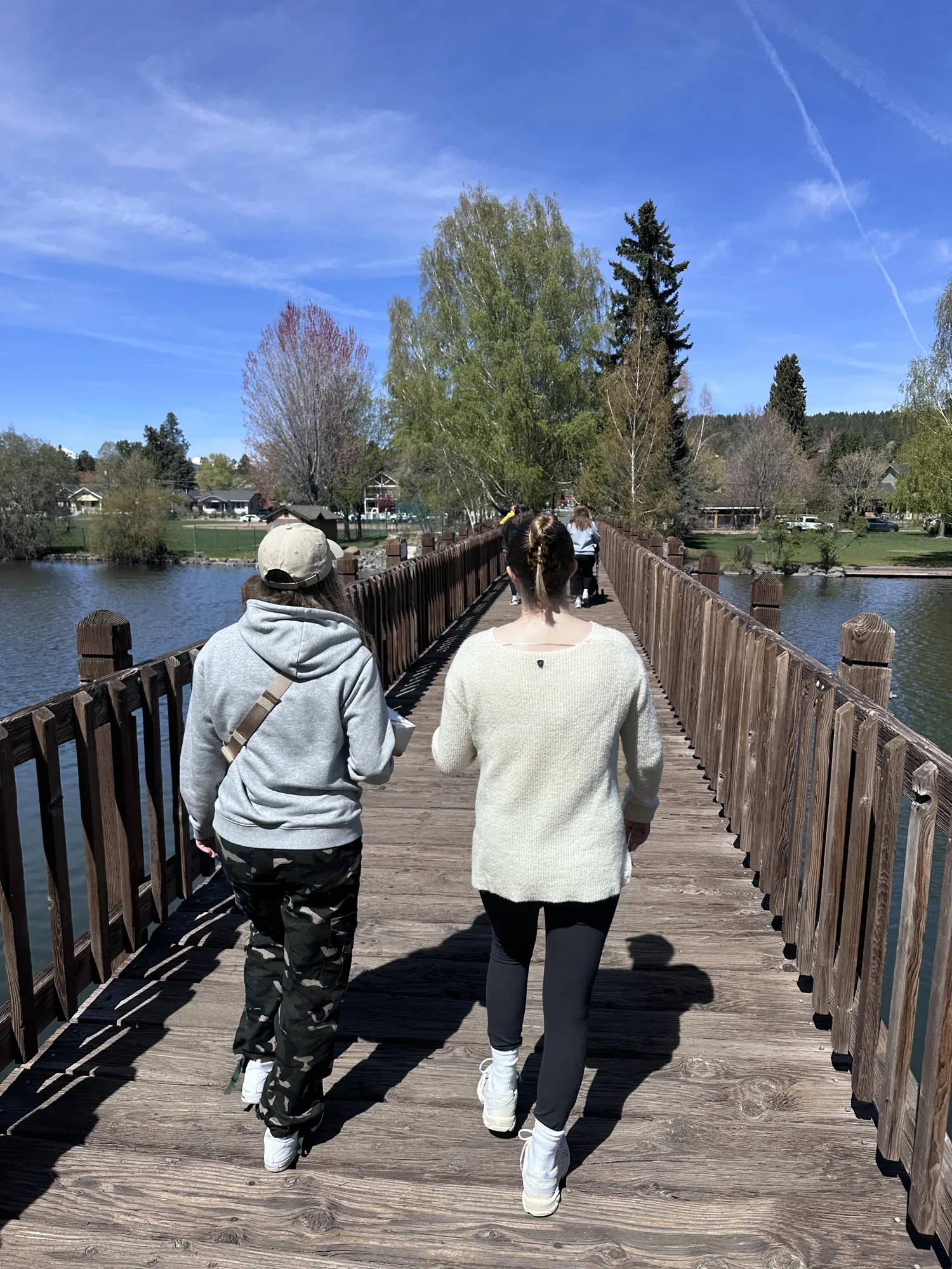People walking outdoors in Bend, Oregon